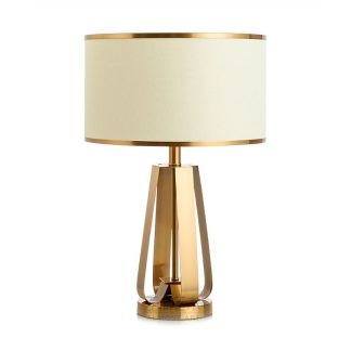 Modern Luxury Table Lamp Ambient Lighting - Metal Base & Column