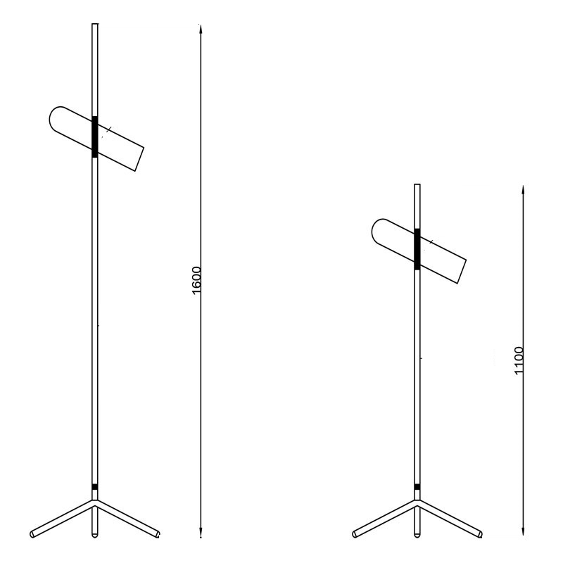 Minimalist Rose Gold Floor Lamp with Adjustable Lights – Ambient & Task Lighting Duo - Image 7