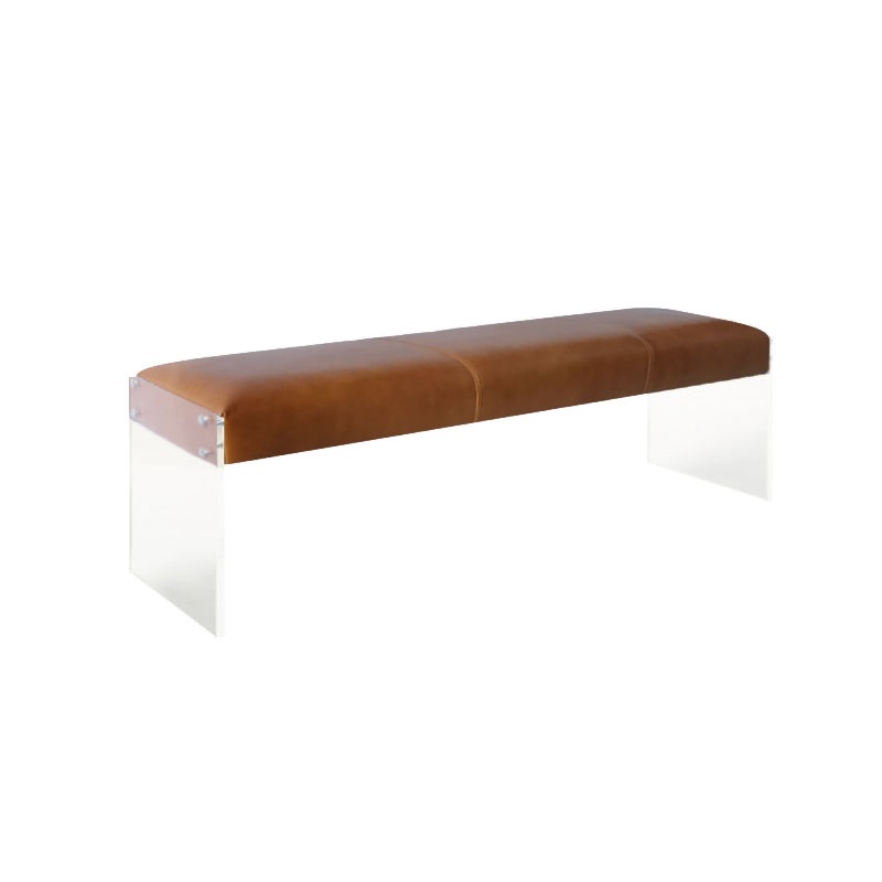 The Floating Effect Transparent Acrylic Bench 120x40cm, Seat Height 45cm - Image 3