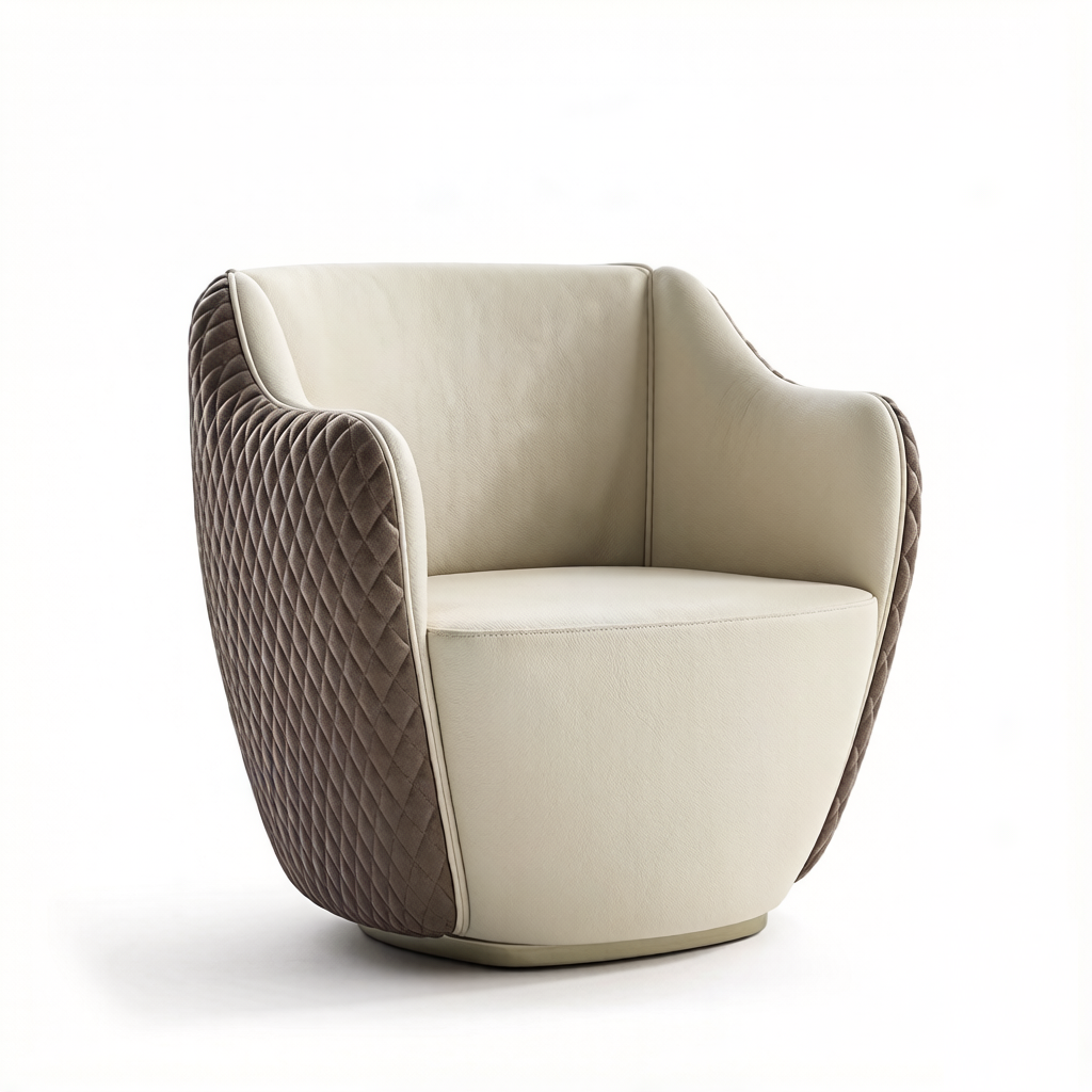 Luxury Barrel Armchair, Set of 2 - Image 3