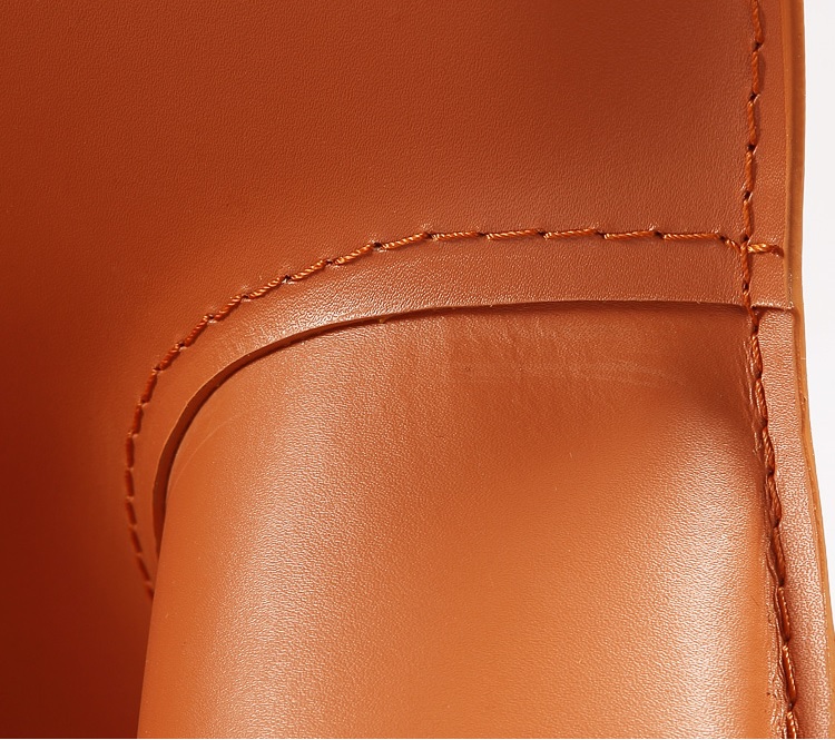 Modern Nordic Saddle Leather Dining Chair with Armrests, Set of 6 - Image 3