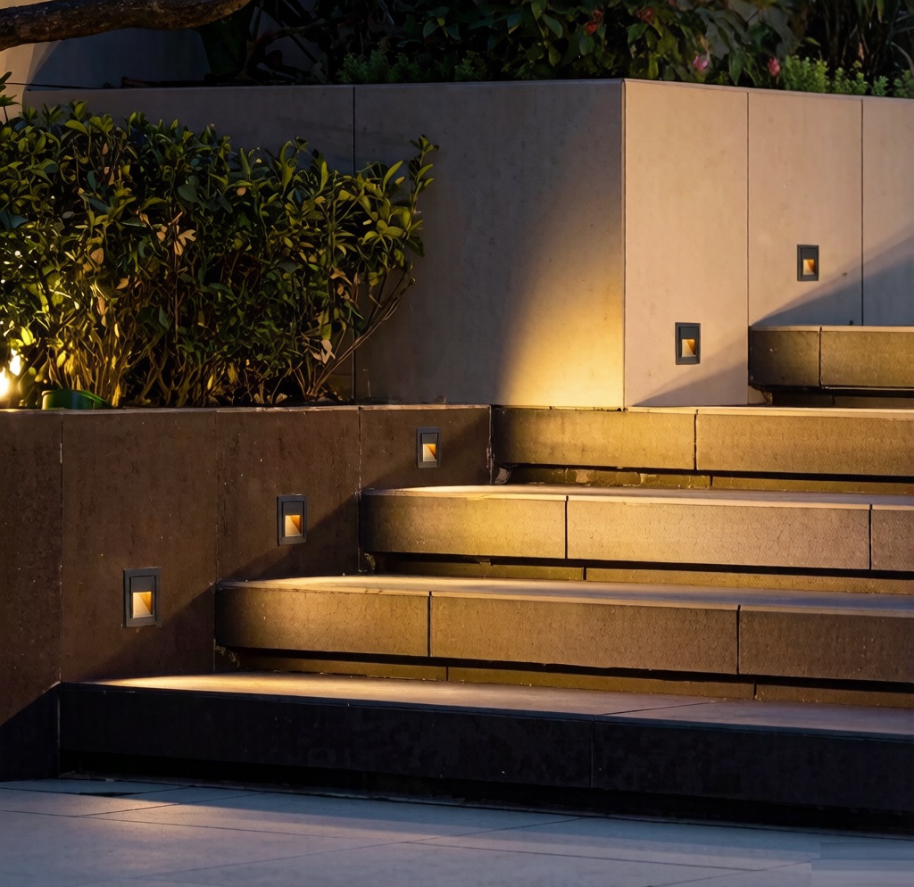 DC12V Square Baffled Louver Recessed Pathway and Step Light - Image 3