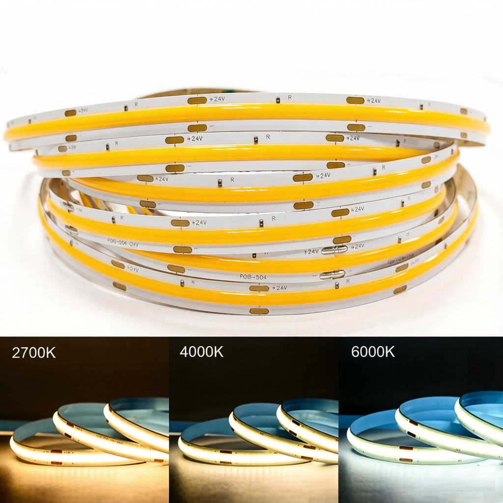 DC24V LED Strip Dotless COB(Chip On Board), Tunable White (2700K-6500K) - Image 8