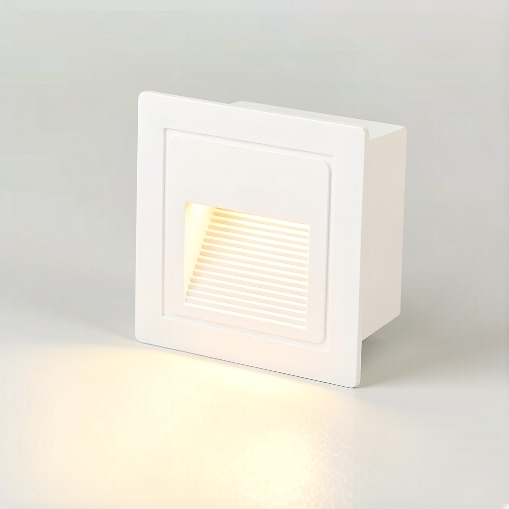 DC12V Square Baffled Louver Recessed Pathway and Step Light - Image 2