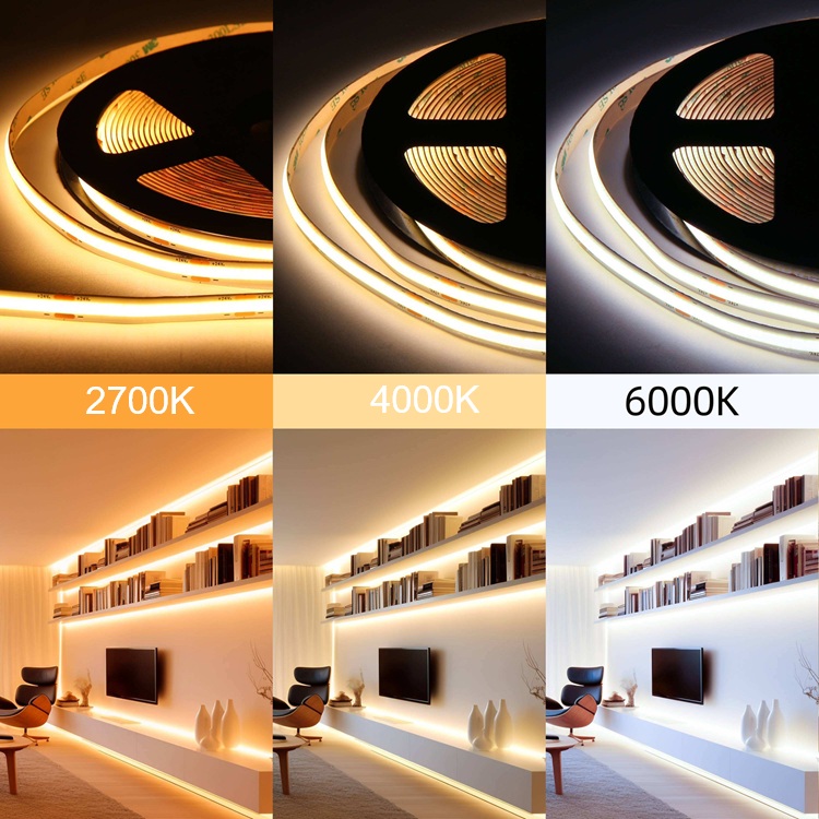 DC24V LED Strip Dotless COB(Chip On Board), Tunable White (2700K-6500K) - Image 6