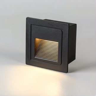 DC12V Square Baffled Louver Recessed Pathway and Step Light