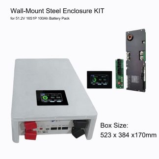 Wall-Mount  Battery Enclosure KIT for 51.2V 100Ah LFP 5kWh Battery Pack
