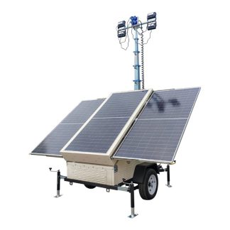 Max.7m Solar Light Tower with 4x150W LED