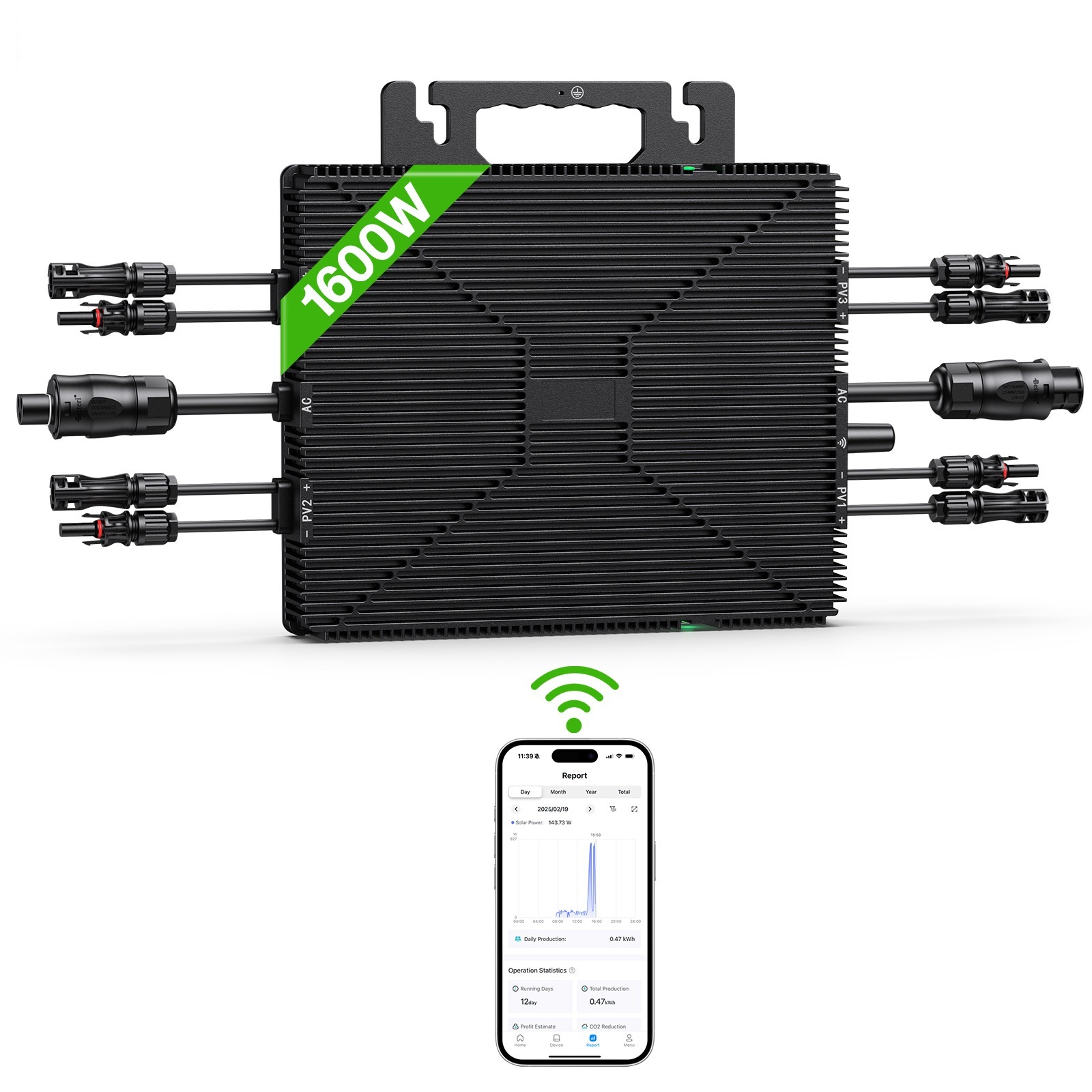 Wall Mount Solar Microinverters 1600W - Image 4