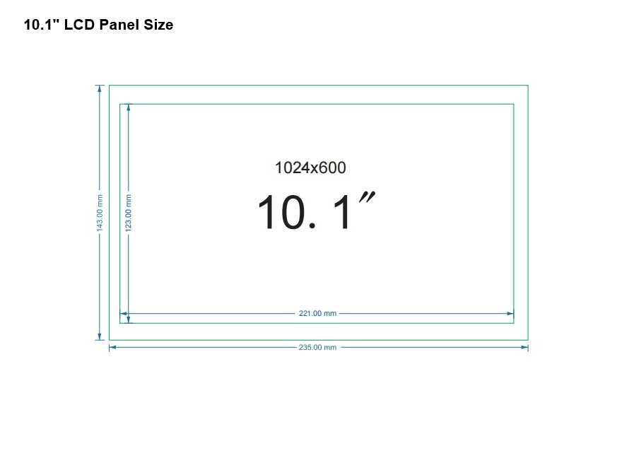 Open Frame 10.1" TFT LCD Display with Adhesive Mounting - Image 5